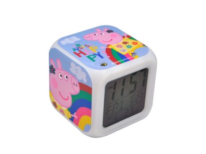 LED digitální hodiny & budík Prasátko Peppa