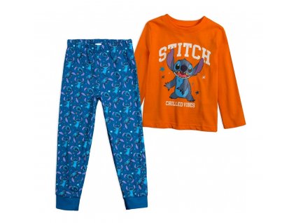 224889 ema detske pyzamo stitch oranzove