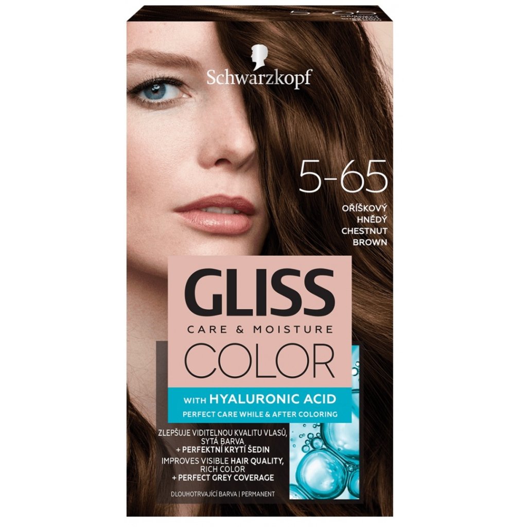 33064 gliss care and moisture color 5 65 orieskova hneda farba na vlasy