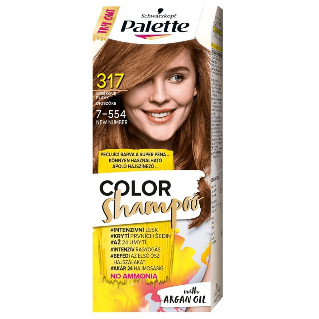 36703 palette color shampoo 7 554 orieskovo plava farba na vlasy