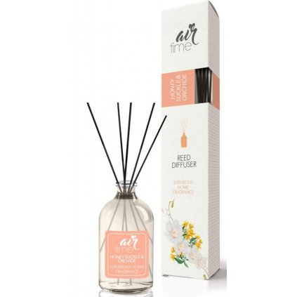 AIR TIME Reed Diffuser Honey Suckle and Orchide vonné tyčinky 50ml