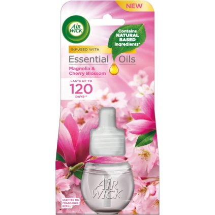 AIR WICK Essential Oils Magnolia and Cherry Blossom náhradná náplň 19ml