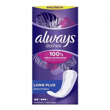 26773 always dailies long plus extra protect hygienicke vlozky 44ks