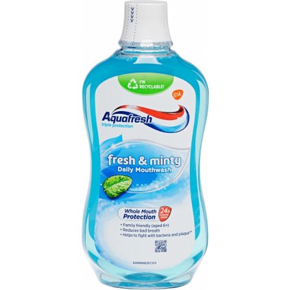 AQUAFRESH Fresh and Minty ústna voda 500ml