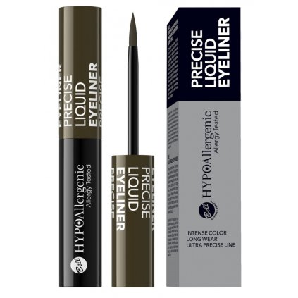 27418 bell hypoallergenic precise liquid eyeliner linka na oci 02 elite brown 4 8g