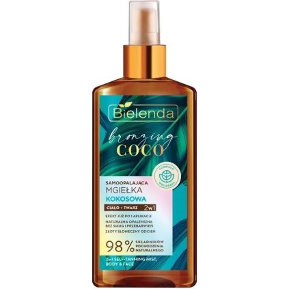 27709 bielenda bronzing coco 2v1 samoopalovaci sprej na telo a tvar 150ml
