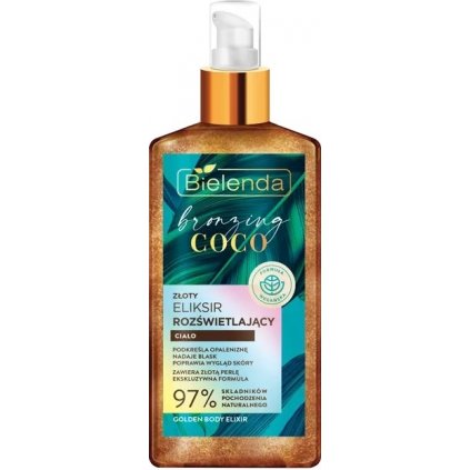 BIELENDA Bronzing Coco rozjasňujúci zlatý telový elixír 150ml