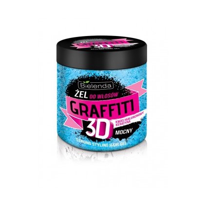 BIELENDA Graffiti 3D Strong Keratín gél na vlasy 250g