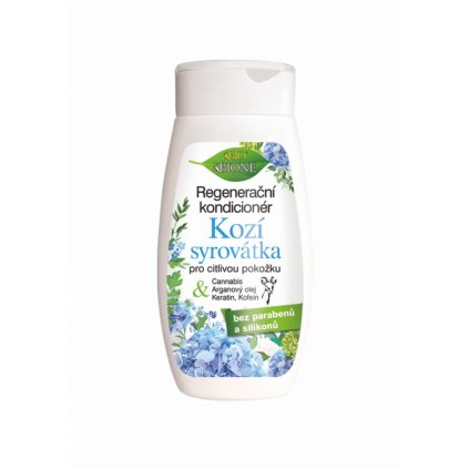 BIO BIONE Kozí Syrovátka regeneračný koncicionér pre citlivú pokožku 260ml