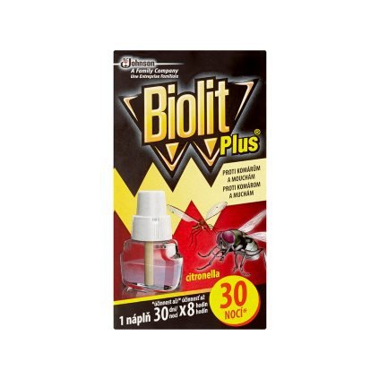 BIOLIT Plus Proti komárom a muchám Citronella náhradná náplň 31ml