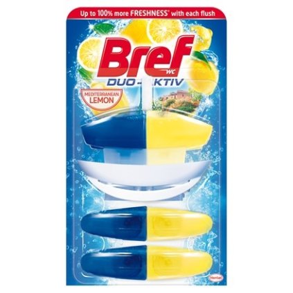 29014 bref duo aktiv mediterranean lemon wc blok 3x50ml