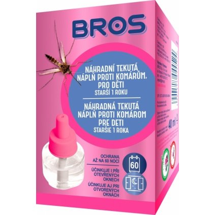 BROS Pre deti náhradná tekutá náplň proti komárom 40ml