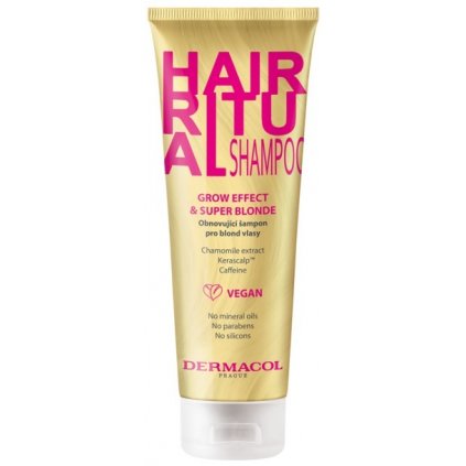 DERMACOL Hair Ritual Glow Effect and Super Blonde šampón na vlasy 250ml
