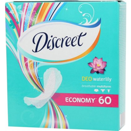 DISCREET Deo Waterlily hygienické vložky 60ks