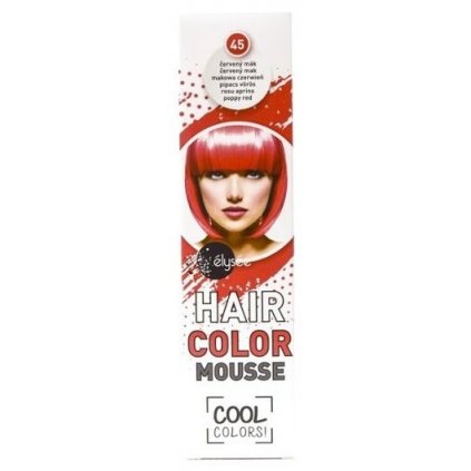 ÉLYSÉE Hair Color Mousse 45 červený mak farebné penové tužidlo 75ml