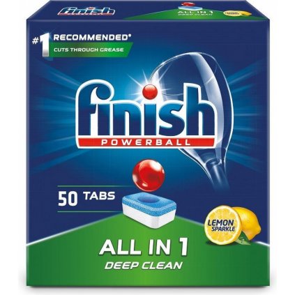 FINISH All In One Deep Clean Lemon Sparkle tabletky do umývačky 50ks