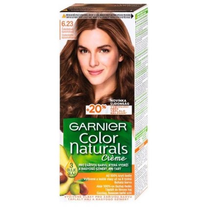 GARNIER Color Naturals Créme 6.23 čokoládovo karamelová farba na vlasy