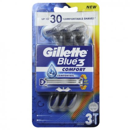 GILLETTE Blue 3 Comfort holiaci strojček 3ks