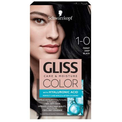 33052 gliss care and moisture color 1 0 cierna farba na vlasy