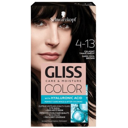 33058 gliss care and moisture color 4 13 chladna tmavo hneda farba na vlasy