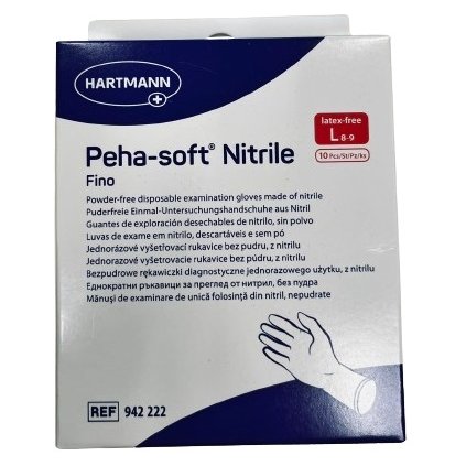 HARTMANN Peha-Soft Nitrile vyšetrovacie rukavice L 10ks