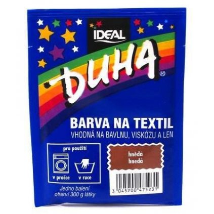 IDEAL Duha farba na textil hnedá 15g