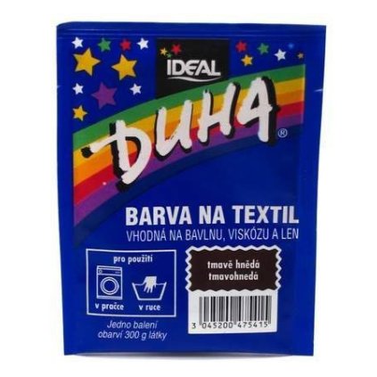 33370 ideal duha farba na textil tmavohneda 15g