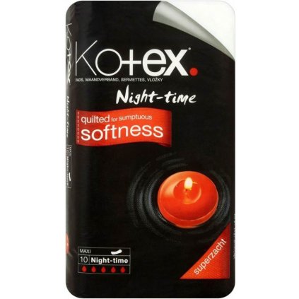 KOTEX Night time hygienické vložky 10ks