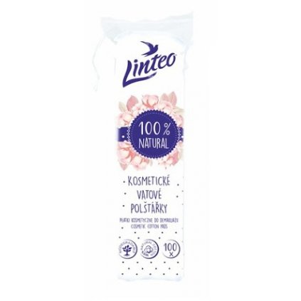 LINTEO 100% Natural kozmetické odličovacie tampóny 100ks