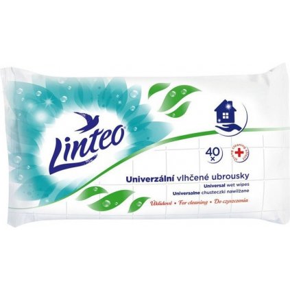 LINTEO univerzálne vlhčené obrúsky s antibaktérialným efektom 40ks