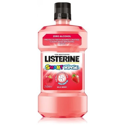 LISTERINE Smart Rinse Mild Berry ústna voda 250ml