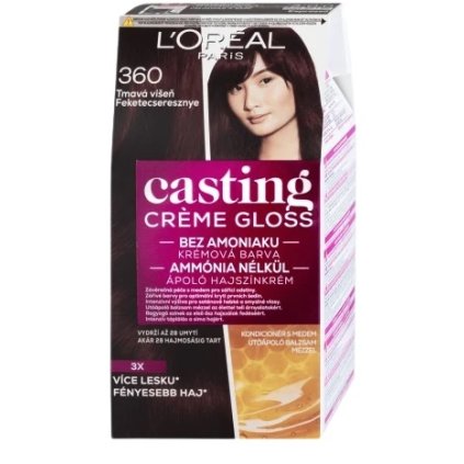 34795 loreal casting creme gloss 360 tmava ceresna farba na vlasy