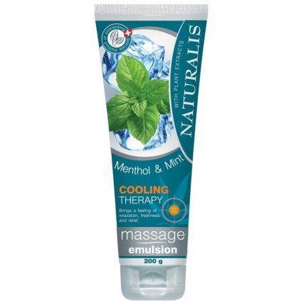 NATURALIS Mentol and Mint masážna emulzia 200g