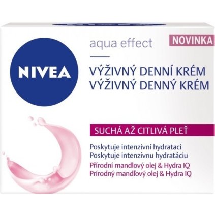 35626 nivea aqua effect vyzivny krem pre suchu plet moisturizing day cream 50 ml