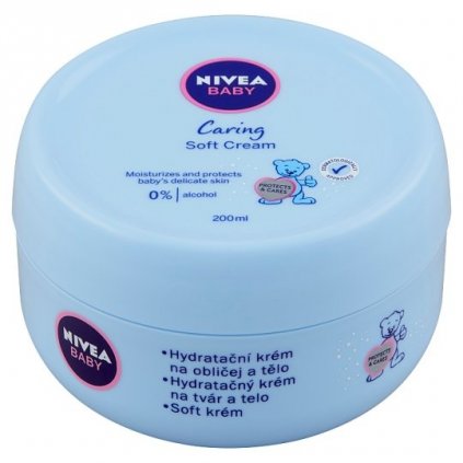 NIVEA Baby Caring Soft Cream hydratačný pleťový krém 200ml