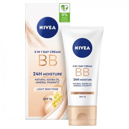 NIVEA BB 24H Moisture Light Skin Tone hydratačný pleťový krém 50ml