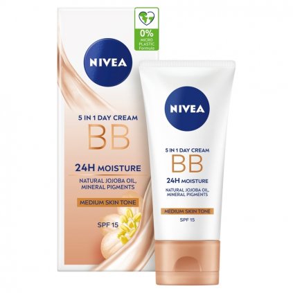NIVEA BB 24H Moisture Medium Skin Tone hydratačný pleťový krém 50ml