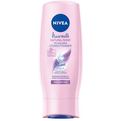 NIVEA Hairmilk Natural Shine Condicioner balzam na unavené vlasy 200ml