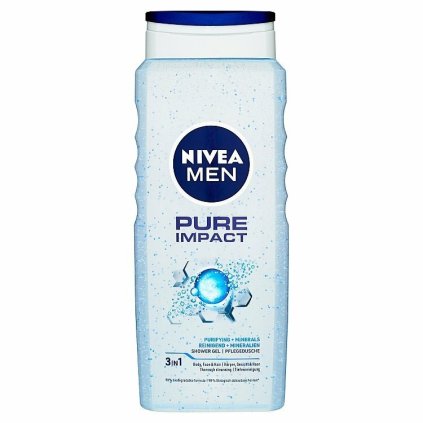 NIVEA Men 3v1 Pure Impact sprchový gél 500ml
