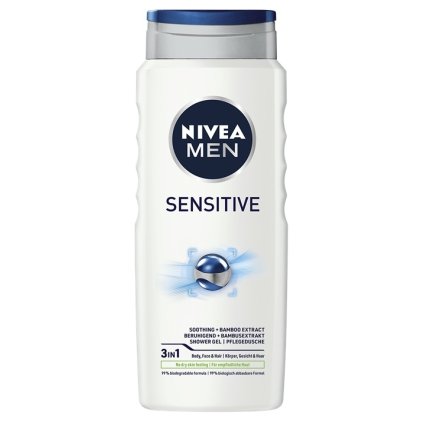 36028 nivea men 3v1 sensitive sprchovy gel 500ml