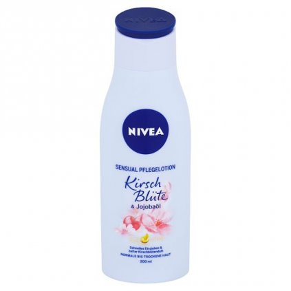 NIVEA Pflegelotion Cherry Blossom and Jojobaol Oil telové mlieko 200ml