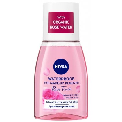 NIVEA Waterproof Rose Touch dvojfázový odličovač očí 100ml