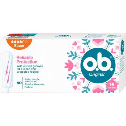 O.B Original Super Reliable Protection hygienické tampóny 16ks