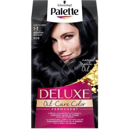 36724 palette deluxe oil care color 1 1 909 modro cierna farba na vlasy