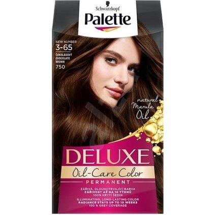 36736 palette deluxe oil care color 3 65 750 cokoladova hneda farba na vlasy