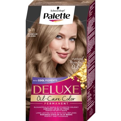 36766 palette deluxe oil care color 8 11 chladna blond farba na vlasy