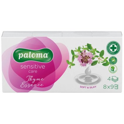 PALOMA Sensitive Care Thyme Essence hygienické vreckovky 8x9ks