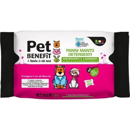 PET Benefit vlhčené obrúsky pre zvieratá 40ks