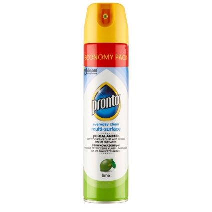 37420 pronto everyday clean multi surface lime pripravok proti prachu 300ml