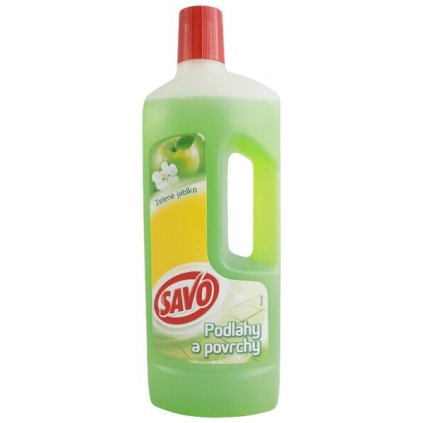 38071 savo podlahy a povrchy zelene jablko cistic na podlahy 750ml